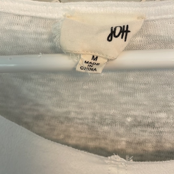 JOH apparel creamy white boxy top size M - Picture 3 of 9